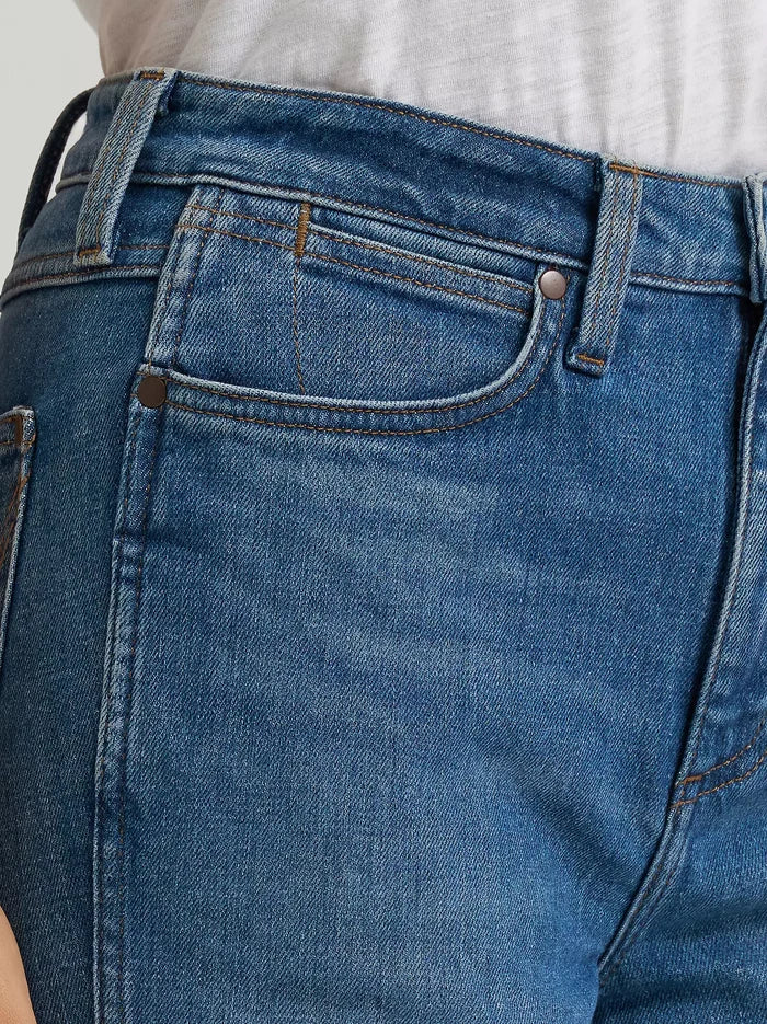 Wrangler Retro Women's Bailey High Rise Straight Leg Jean in Sylvia