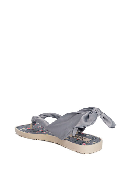 Aqua Blue | Wrenna Slingback Thong Sandal Back Side