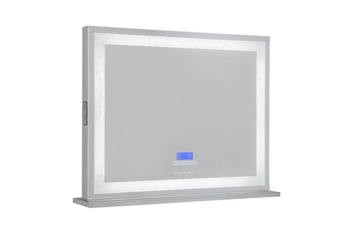 XL Crystal Makeup Mirror with Bluetooth Speakers + Tri-Lighting