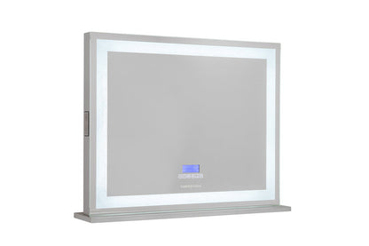 XL Crystal Makeup Mirror with Bluetooth Speakers + Tri-Lighting