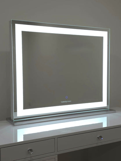 XL Crystal Vanity Makeup Mirror with Tri-Lights (L100cm x H80cm)