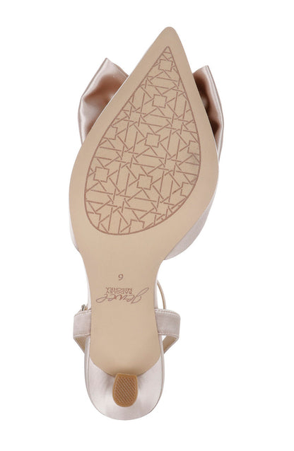 Champagne | Yanna Satin Stiletto with Bow