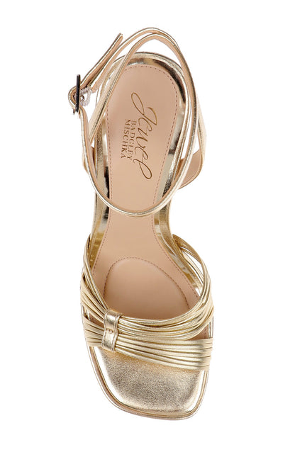 Gold Metallic | Zayla Ankle Strap Platform Sandal Top