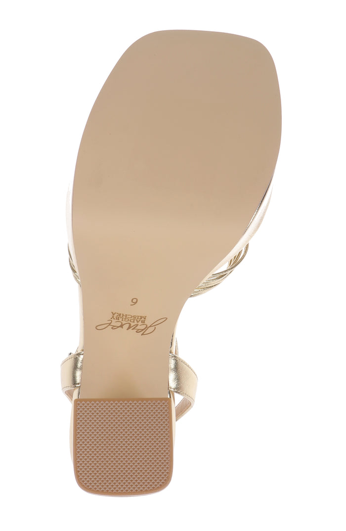 Gold Metallic | Zayla Ankle Strap Platform Sandal Sole