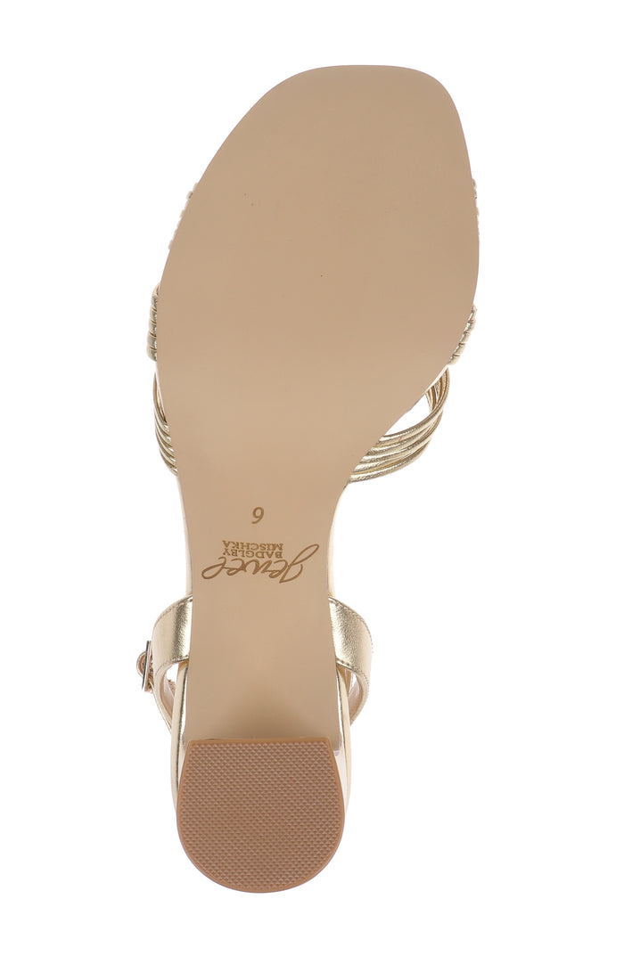 Gold Metallic | Zaylee Ankle Strap Sandal Sole