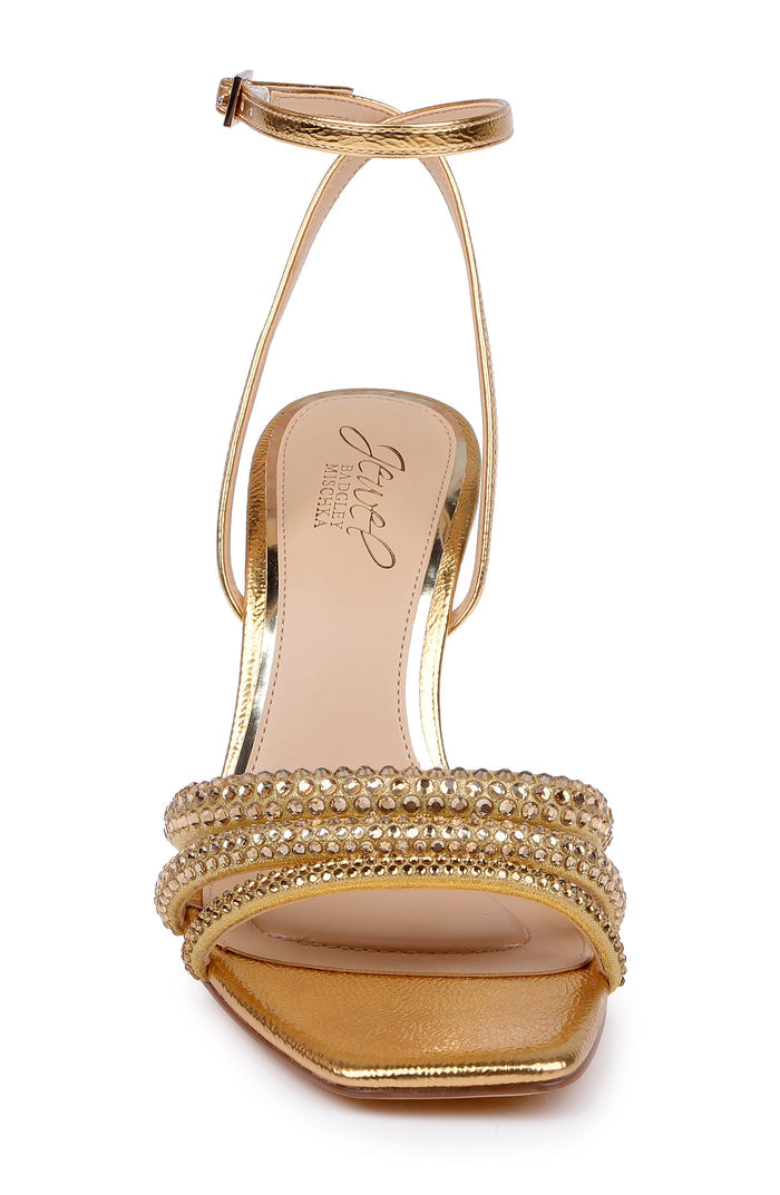 Gold Antique | Zimal II Ankle Strap Sandal Front