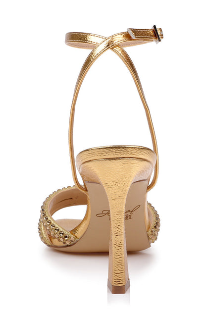Gold Antique | Zimal II Ankle Strap Sandal Back